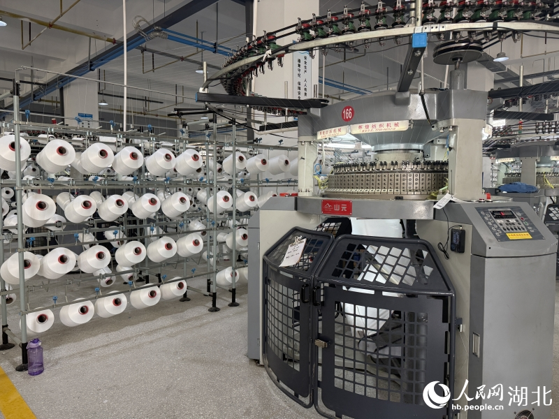 صوبہ حوبے کے شہر تیان من میں نئے مواد کی کمپنی کی پیداواری لائن ۔(جانگ جن ۔ پیپلز ڈیلی آن لائن )