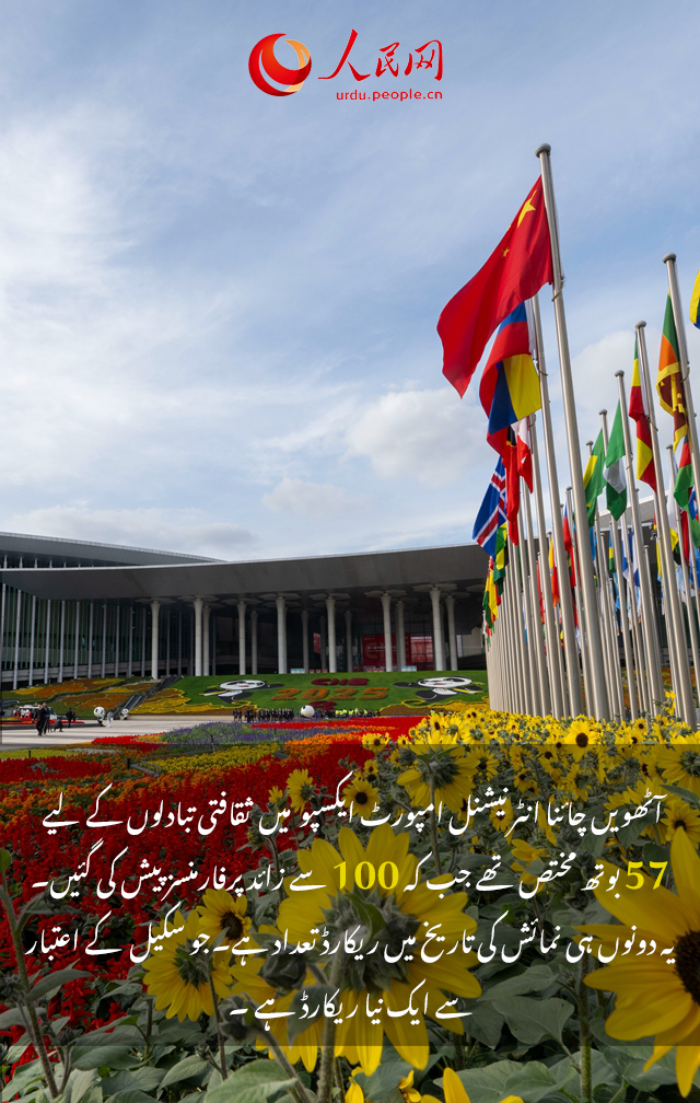 آٹھویں چائنا انٹرنیشنل امپورٹ ایکسپو   اعدادو شمار  کی روشنی میں