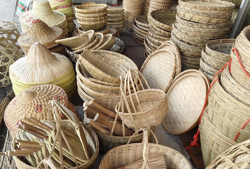 صوبہ جیانگ شی کی کاونٹی سوئیچھوان کے گاوں بائی شوئی میں بانس سے بنی روزمرہ استعمال کی اشیا (تصویر انٹرویو دینے والے کی جانب سے فراہم کی گئی ہے)