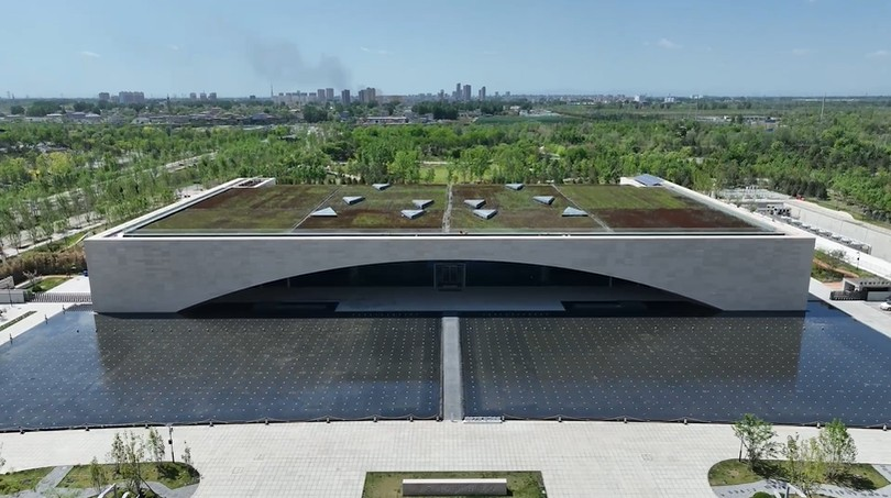 شیونگ آن نیو ایریا میں ، شیونگ آن اربن کمپوٹنگ سینٹر  کا فضائی منظر  ( تصویر بشکریہ : پبلسٹی اینڈ سائبر سپیس افیئرز بیورو ، شیونگ آن نیو ایریا)