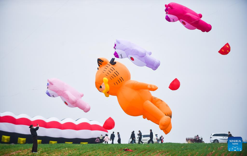 21 مارچ 2026  کو  وسطی چین کے صوبے حہ نان کے شہر لویانگ میں لوگ مختلف پتنگیں دیکھ رہے ہیں۔ چین میں بہار آتے ہی ہے لوگ باہر نکلتے ہیں اور قدرت کے حسن کو سراہتے ہیں۔ (تصویر:ہوانگ جنگوئی / شنہوا)