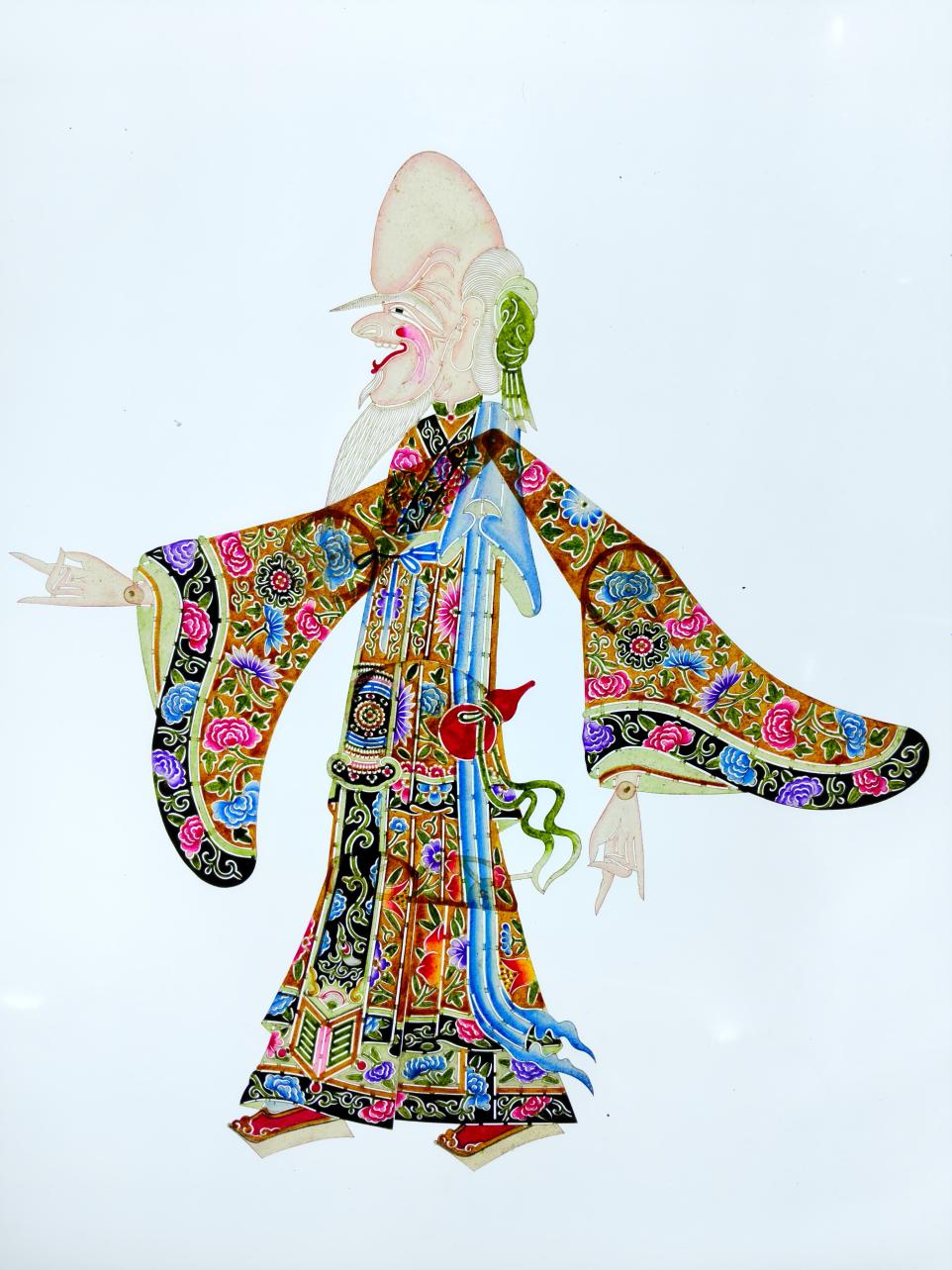 چھین یی ون کی  بنائی ہوئی شیڈو   کٹھ پتلی ۔(تصویر: بشکریہ  چھین یی ون)