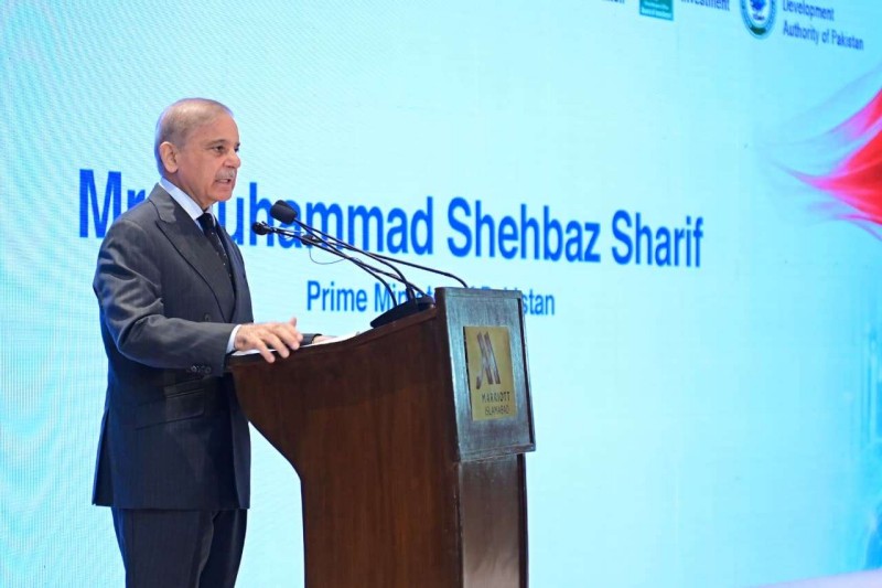 17جولائی 2026۔ وزیر اعظم شہباز شریف افتتاحی تقریب میں خطاب کر رہے ہیں(دفترِ وزیر اعظم پاکستان)